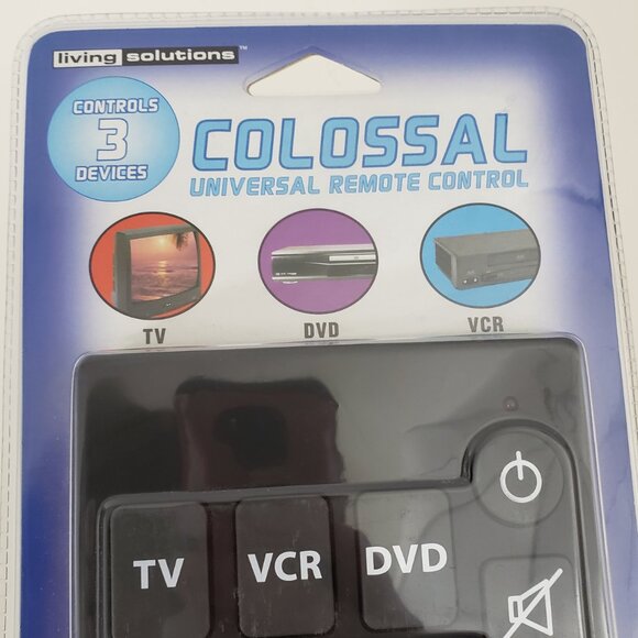 Living Solutions Colossal Universal Remote Control For TV VCR DVD New in Box - Picture 2 of 7